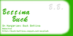 bettina buck business card